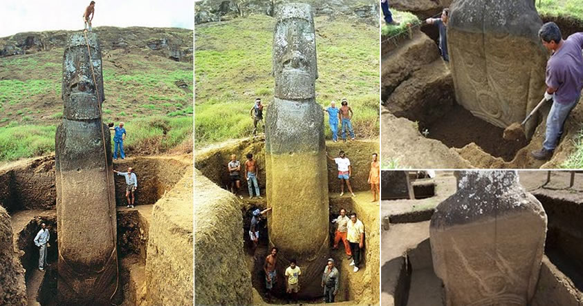 teste dei moai hanno un corpo